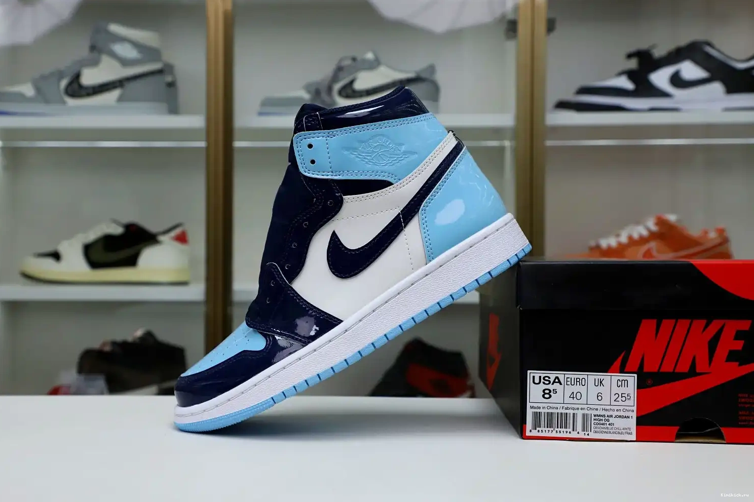 'BLUE CHILL' 1 Kimikick OG JORDAN WMNS RETRO AIR HIGH 0529